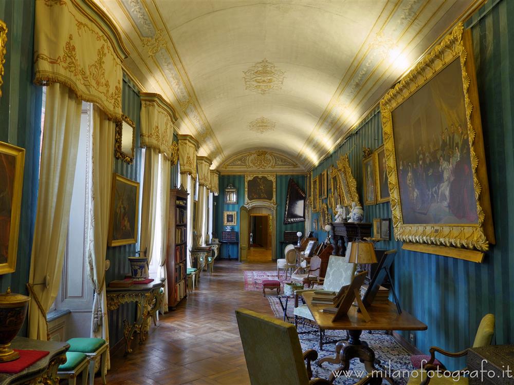 Biella (Italy) - Interior of the Grand Gallery of La Marmora Palace